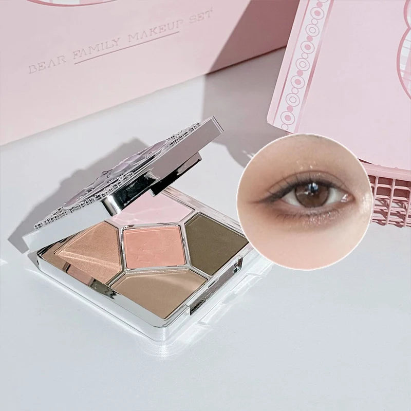Art Value 7-Piece Makeup Set – Lip, Blush, Eyeshadow & Necklace