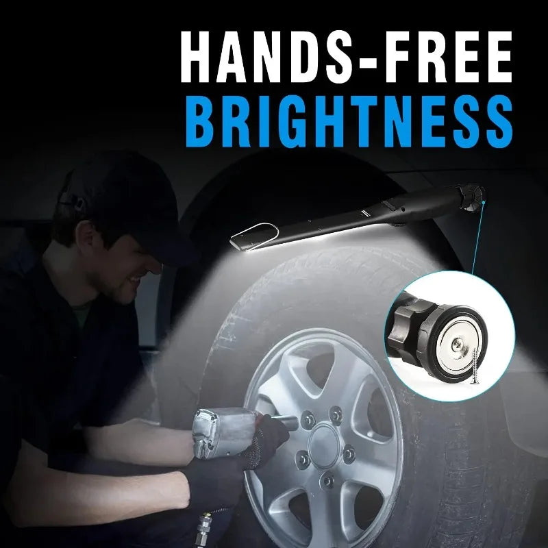 COB Work Lights Portable with Magnetic Car Repair Lamps Rechargeable LED Flashlight Portable Stepless Dimming Emergency Lights Oasis Select