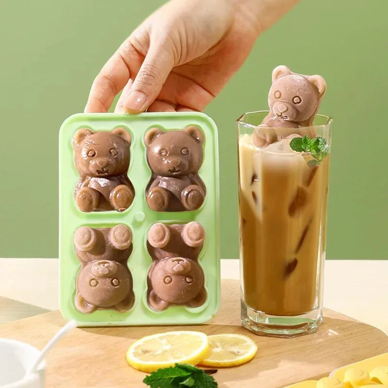Bear Ice Cube Mold – Food-Grade Silicone Ice Tray