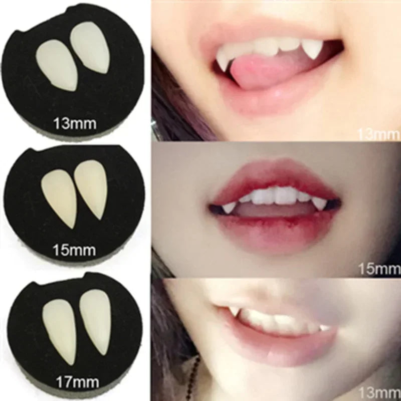Halloween Dentures Vampire Zombie Teeth Tiger Teeth Cosplay Masquerade Party Dentures Ear Props Halloween Oasis Select