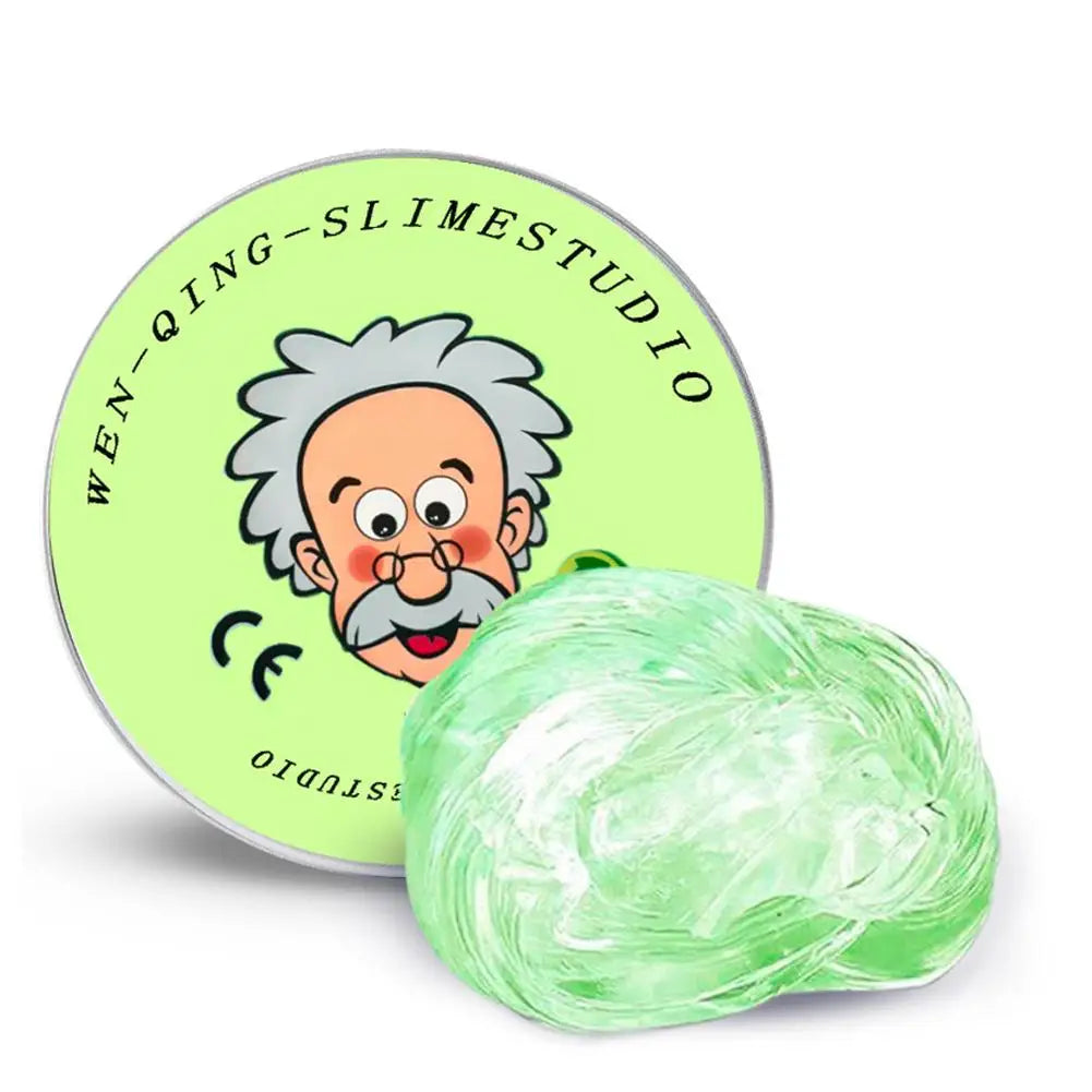 Reusable Putty Liquid Crystal Bouncy Slime Toy Set Kid Safe Mud Stress Relief Color Clay Shape Handmade DIY Handgum Playdough Oasis Select Green