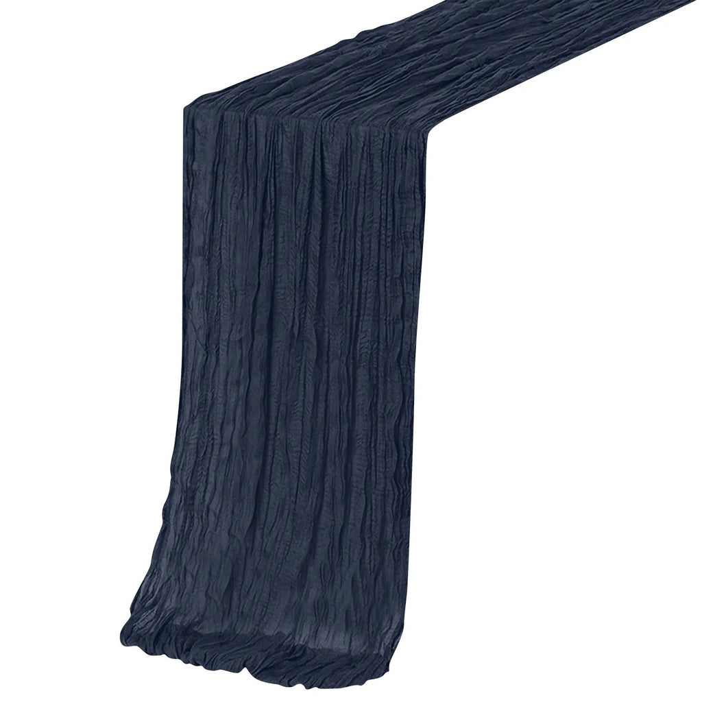 Cheesecloth Gauze Table Runner – Wedding & Boho Party Décor Gauze Table Runner Oasis Select Navy One Size