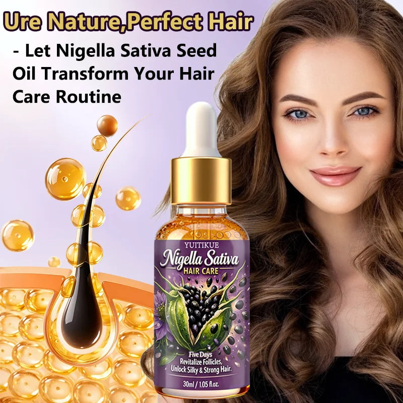 YUITIKUE Nigella Sativa Hair Oil – Nourish Scalp & Strengthen