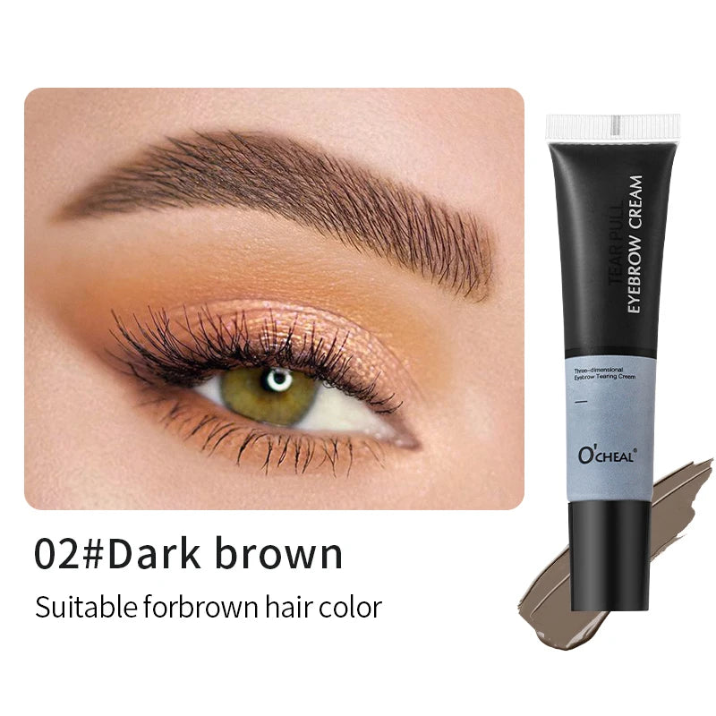 Tear-Off Eyebrow Dye Cream – Waterproof & Natural Look Eyebrow Dye Cream Oasis Select 02 Dark brown