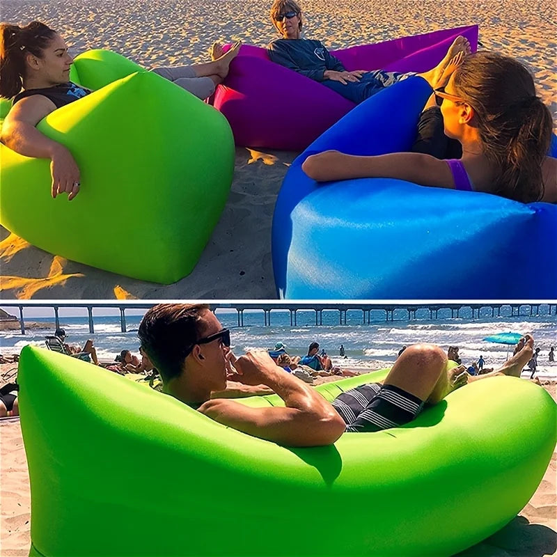 Super comfortable inflatable reclining sofa bed, with soft and fluffy air cushions, suitable for camping and on the beach Oasis Select