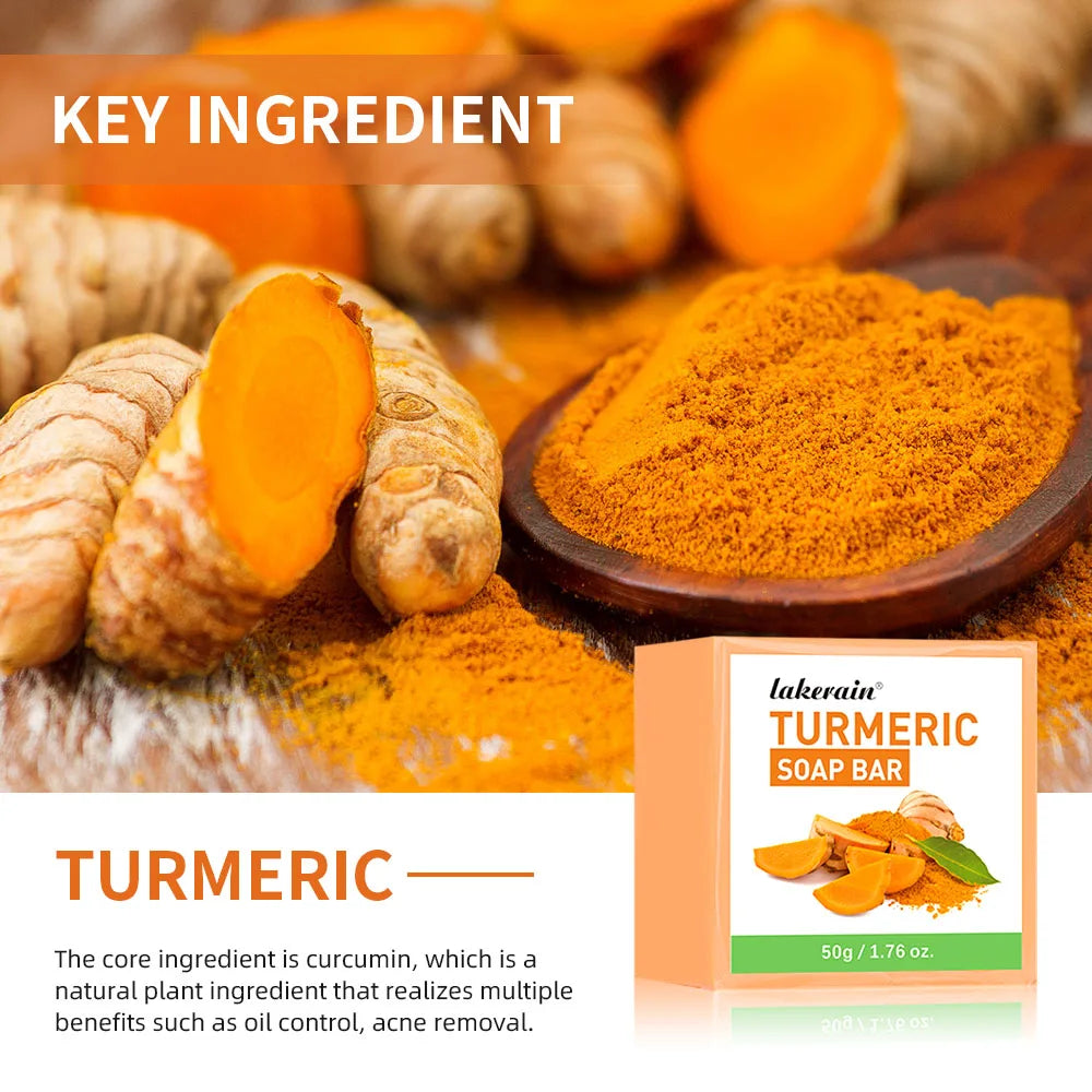 Turmeric Lemon Acids Kojic Acid Soap Handmade Natural Skincare Bar for Moisturizing Exfoliating Body and Face Oasis Select