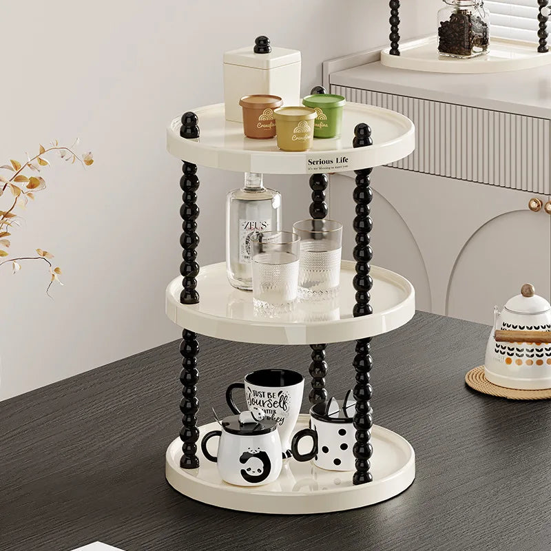 Cosmetics storage box Multifunctional finishing rack Skin care products Perfume storage rack Household desktop cup storage rack Oasis Select