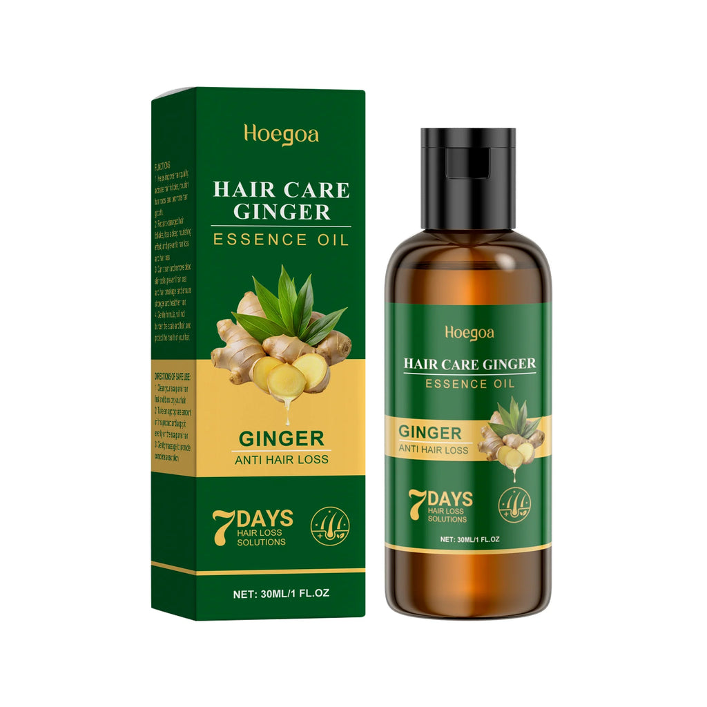 Ginger Anti Loss Shampoo Hair Strengthen Restore Damaged Oil Control Cleansing Dandruff Moisturizing Smooth Hair Growth Shampoo Oasis Select 30ml Boxed