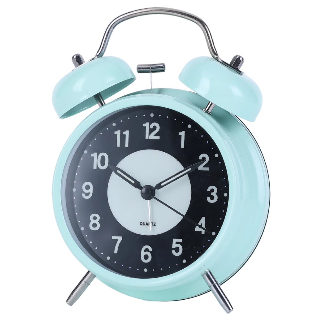 Vintage Twin-Bell Alarm Clock | Retro Analog Desk Clock