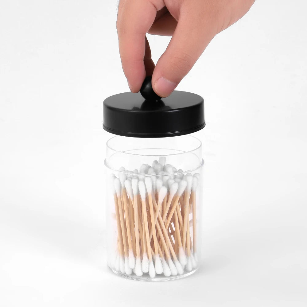4pcs/3pcs Storage Set, Multi-Functional Storage Box, Rustic Decor Cotton Swab Holder, Suitable for Cotton Swabs, Makeup Sponges Oasis Select