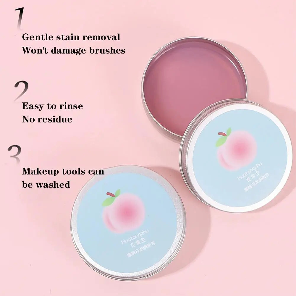 Makeup Brush Cleaner Soap /Silicone Mat, Deeply Cleans Cosmetic Color Removal for Synthetic & Natural Makeup Brushes & Sponges Oasis Select