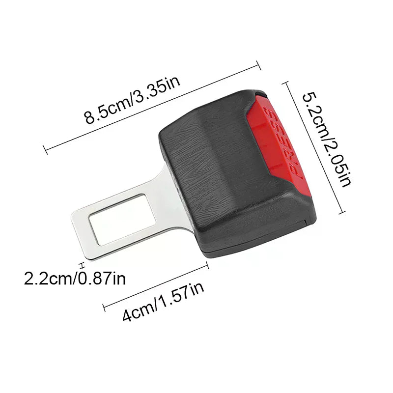 2Pcs Car Seat Belt Clip Extender Safety Seatbelt Lock Buckle Plug Thick Insert Socket Extender Safety Buckle Car Accessories Oasis Select