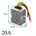 9-36V to 12V 13.8V/15V/19V 20V/24V Power Supply Regulator Module 5A-30A Car Voltage Regulator DC-DC Buck-Boost Waterproof Oasis Select 20A 10-36V 20V