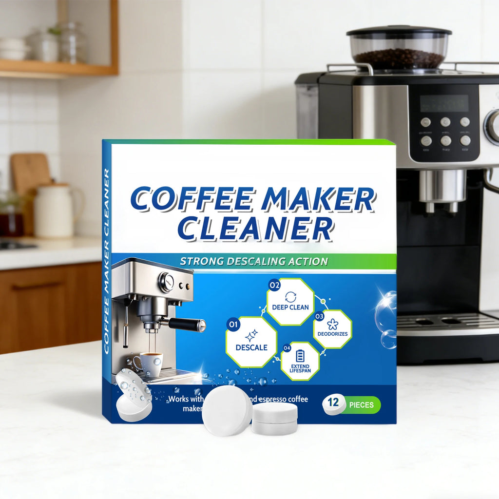 Coffee Machine Cleaner Gentle Cleaning Coffee Machine Remove Pipe Grease,Scale and Residue Coffee Machine Cleaning Tablets 12PCS Oasis Select