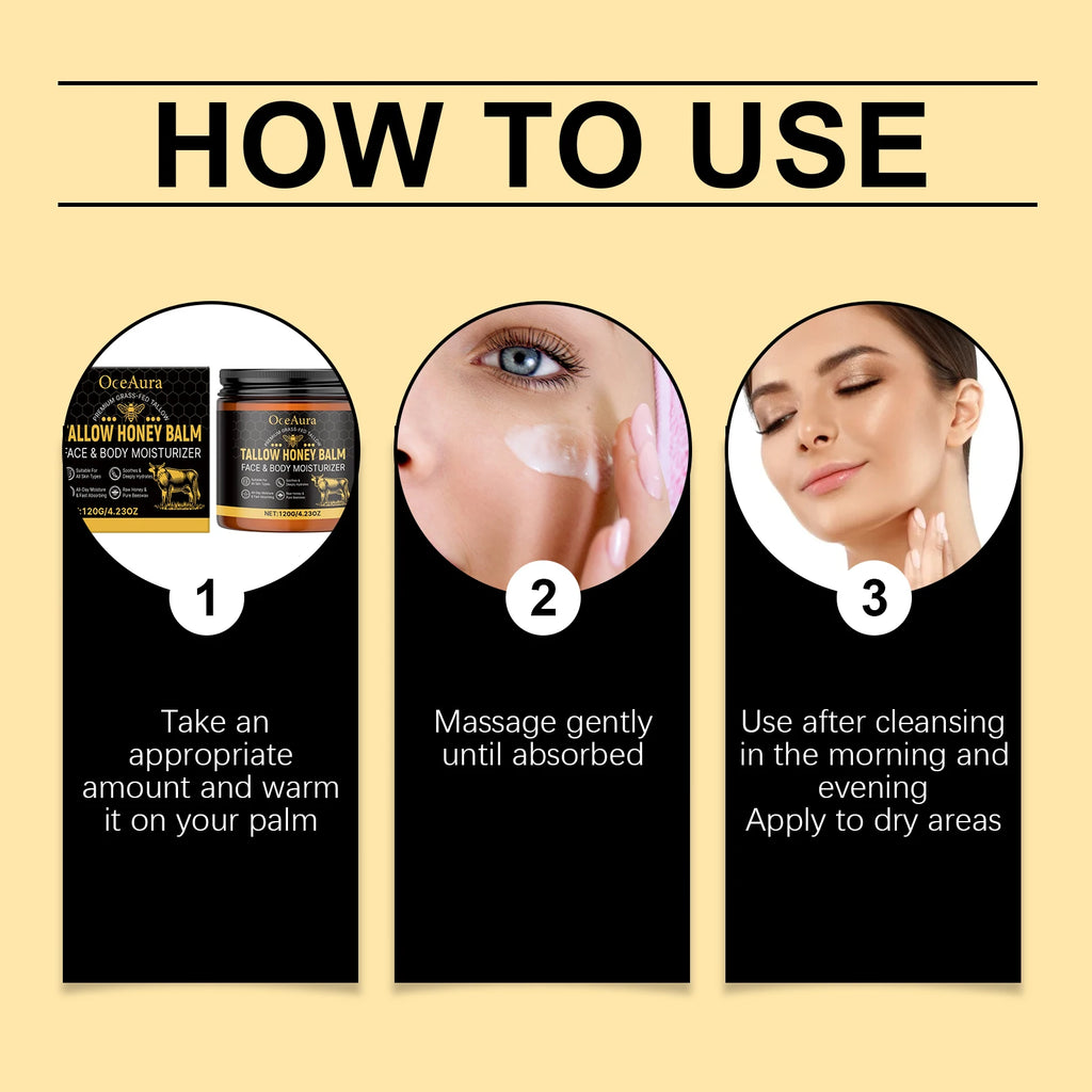 Butter and Honey Moisturizing Cream Gentle Nourishing Hydration Long-Lasting Water Locking Soothing Facial Moisturizing Cream Oasis Select