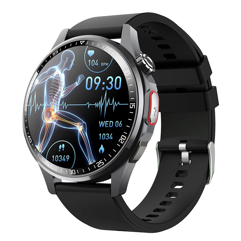 Men Smart Watch Ultra HD Screen ECG Health Monitoring All Day Fall Detected SOS Alert Heart Rate Fitness Sports Smartwatch Women Oasis Select BKBKS