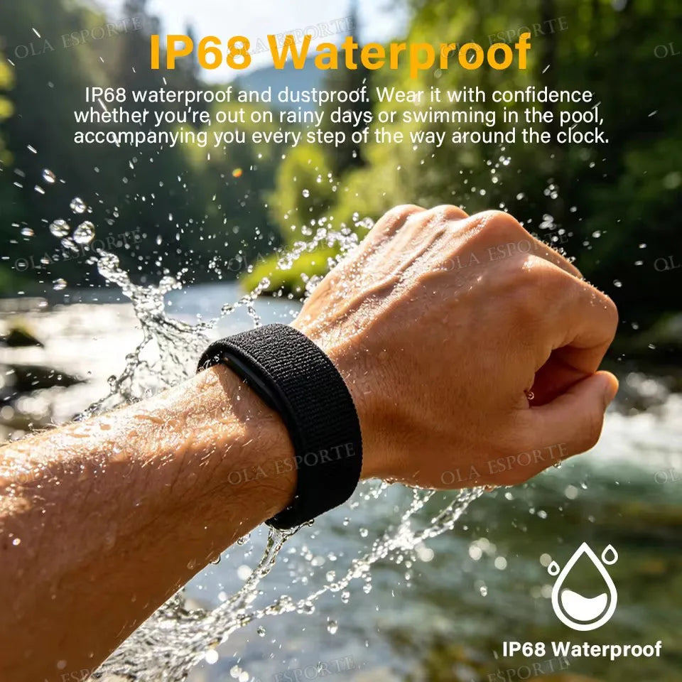 No Screen Fitness Bracelet – Heart Rate, GPS & IP68 Waterproof