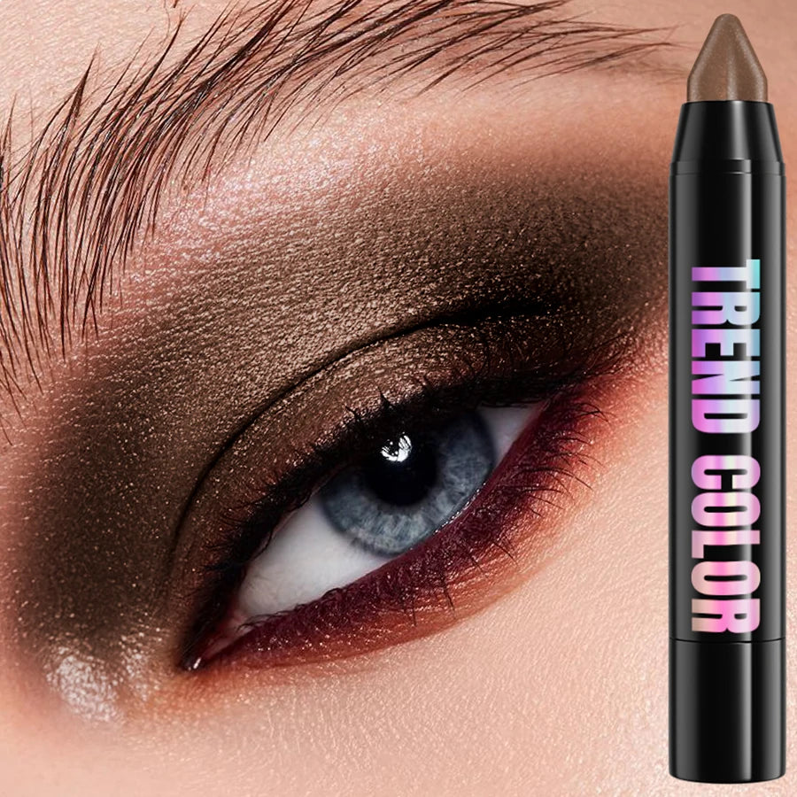 KAFURUX 25-Color Glitter Eyeshadow Pencil – Waterproof & Matte