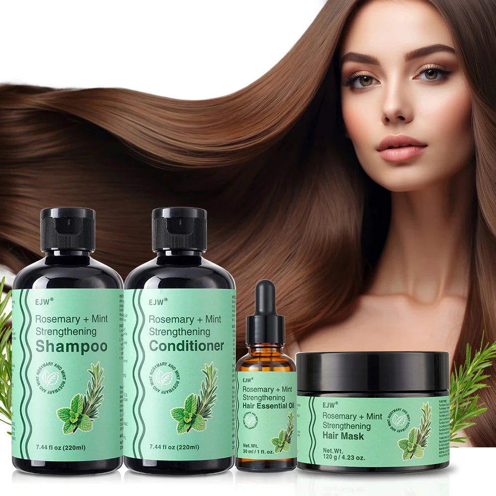 Rosemary Hair Care Set – Shampoo, Conditioner, Mask & Oil Hair Care Set Oasis Select 4pcs
