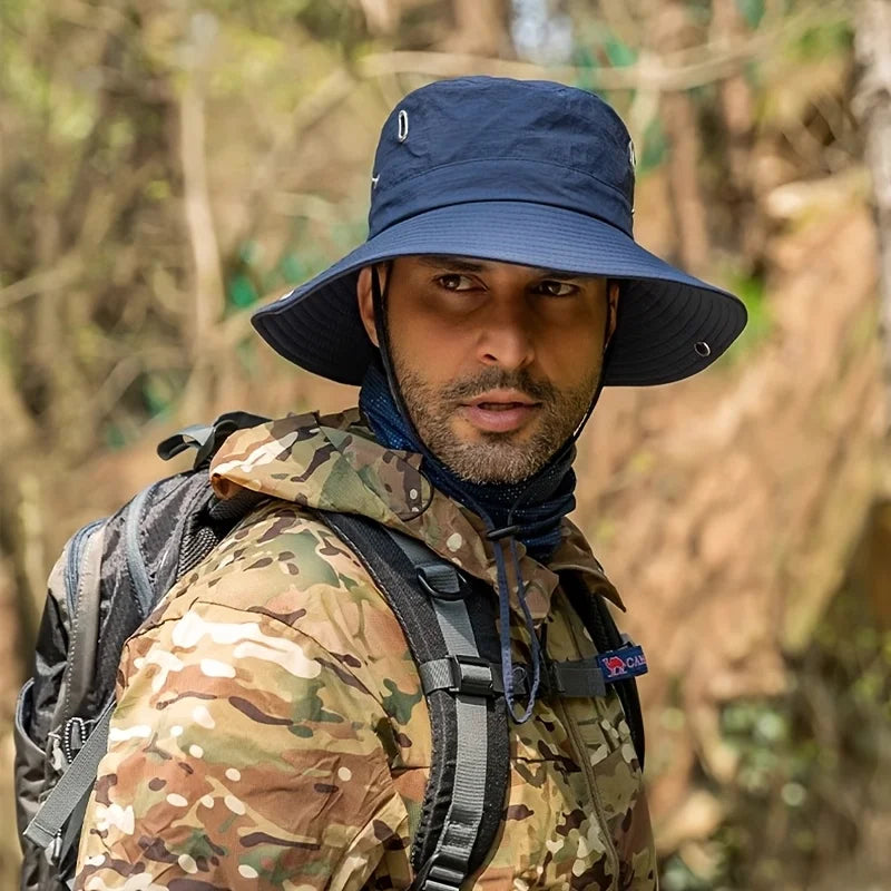 Men and women multi-purpose outdoor sun hat set of 4 pieces. Sun protection, foldable, suitable for hiking, fishing and camping. Oasis Select