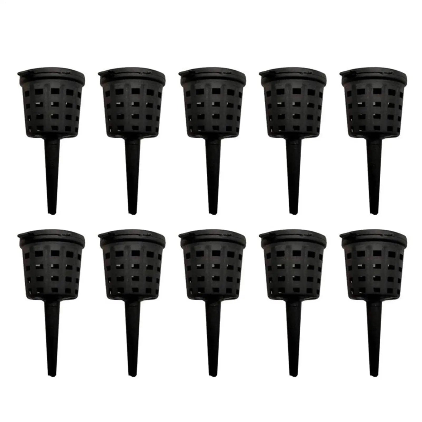 10Pcs Bonsai Fertilizer Box Mini Automatic Planting Basket Slow Release Fertilization Container Cover Portable Nursery Pot Oasis Select