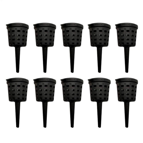 10Pcs Bonsai Fertilizer Box Mini Automatic Planting Basket Slow Release Fertilization Container Cover Portable Nursery Pot Oasis Select