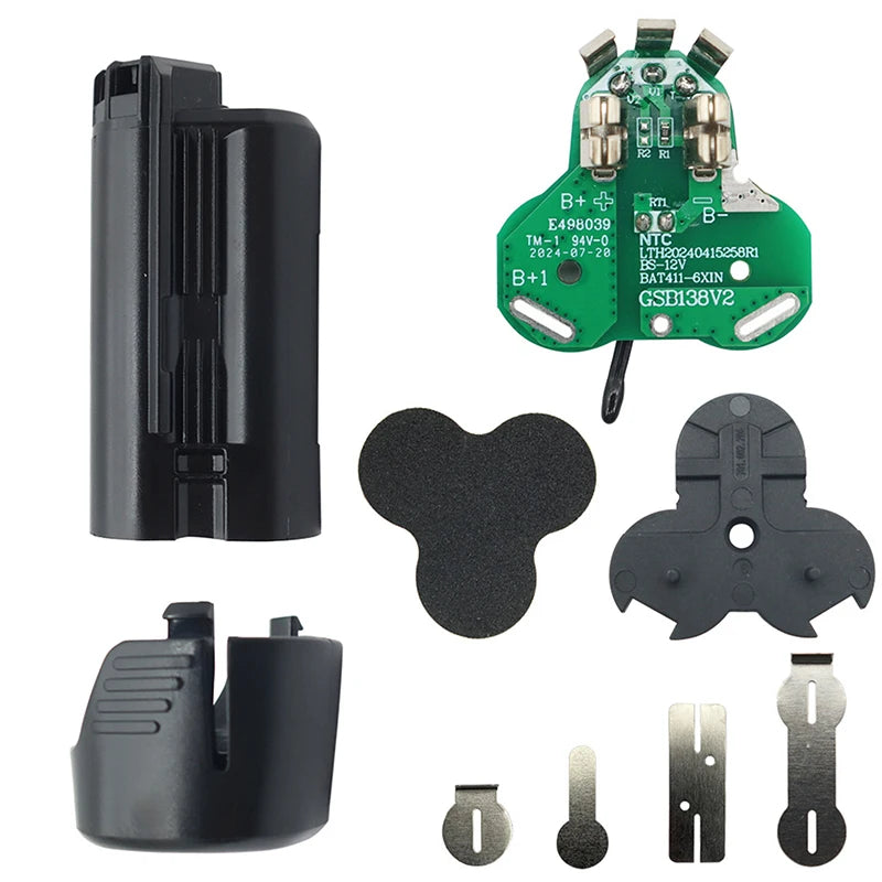 BAT420 Li-ion Battery Plastic Case PCB Charging Protection Board Box For 10.8V 12V BAT412A BAT413A BAT411 Housing Shell Oasis Select