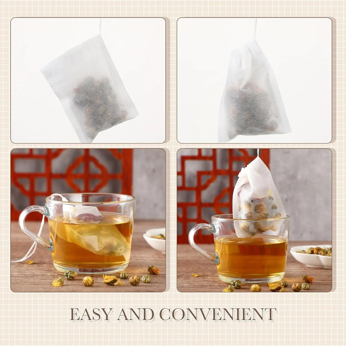 Tea Bag Disposable Tea Bag Corn Fiber Traditional Chinese Medicine Bag Non-woven Bag Fried Medicine Bag Food Grade Filter Bag Oasis Select
