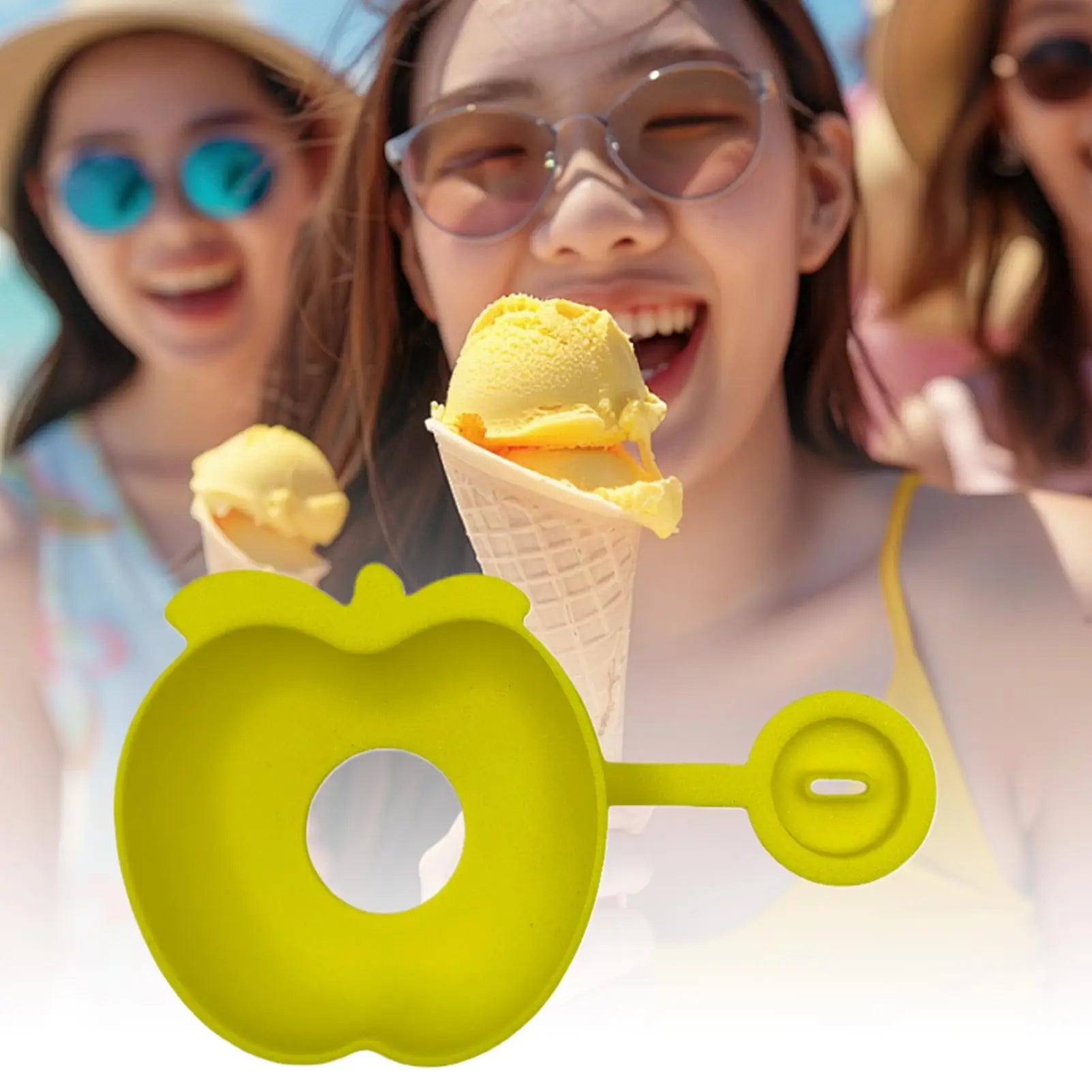 Ice Cream Holder Drip-Proof Popsicles Rack Silicone Anti-Drip Ice Cream Bracket Reusable Portable Ice Cream Holder Protector
