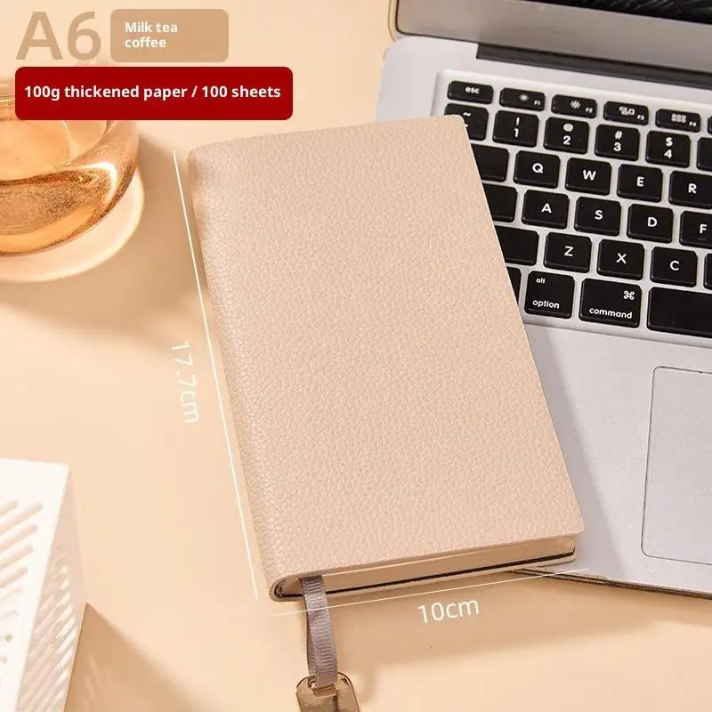 1pcs Business Notebook B5 A5 A6 Thick Leatherette Business Notebook Office Notepad Soft Cover Litchi Pattern Journal for Work Oasis Select A9