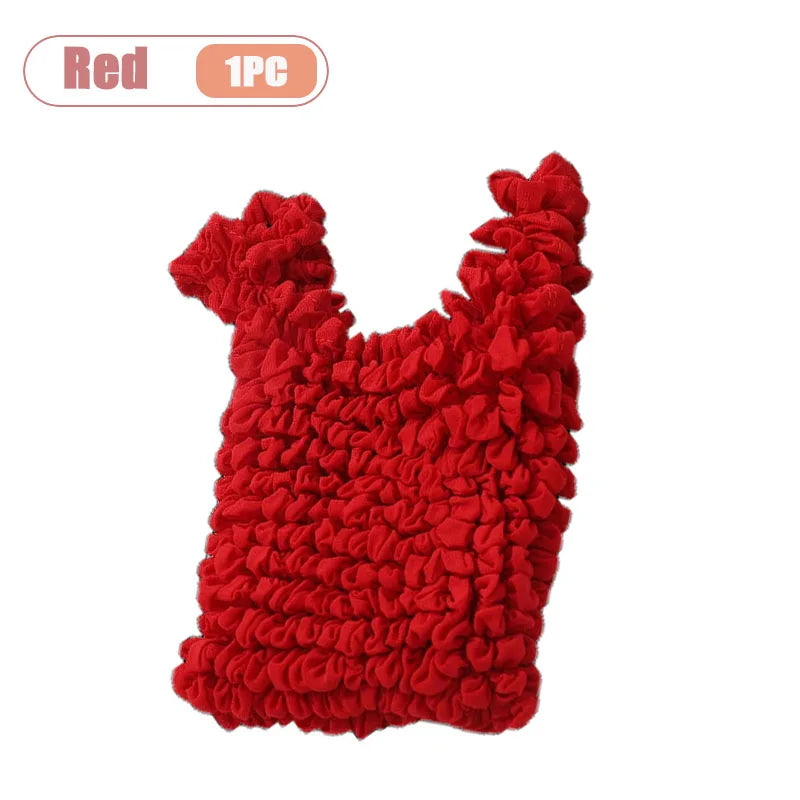 Magic Expandable Shopping Bag Large Capacity Pleated Tote Reusable Foldable Handbag Portable for Grocery Travel Picnic Oasis Select Red-1PC