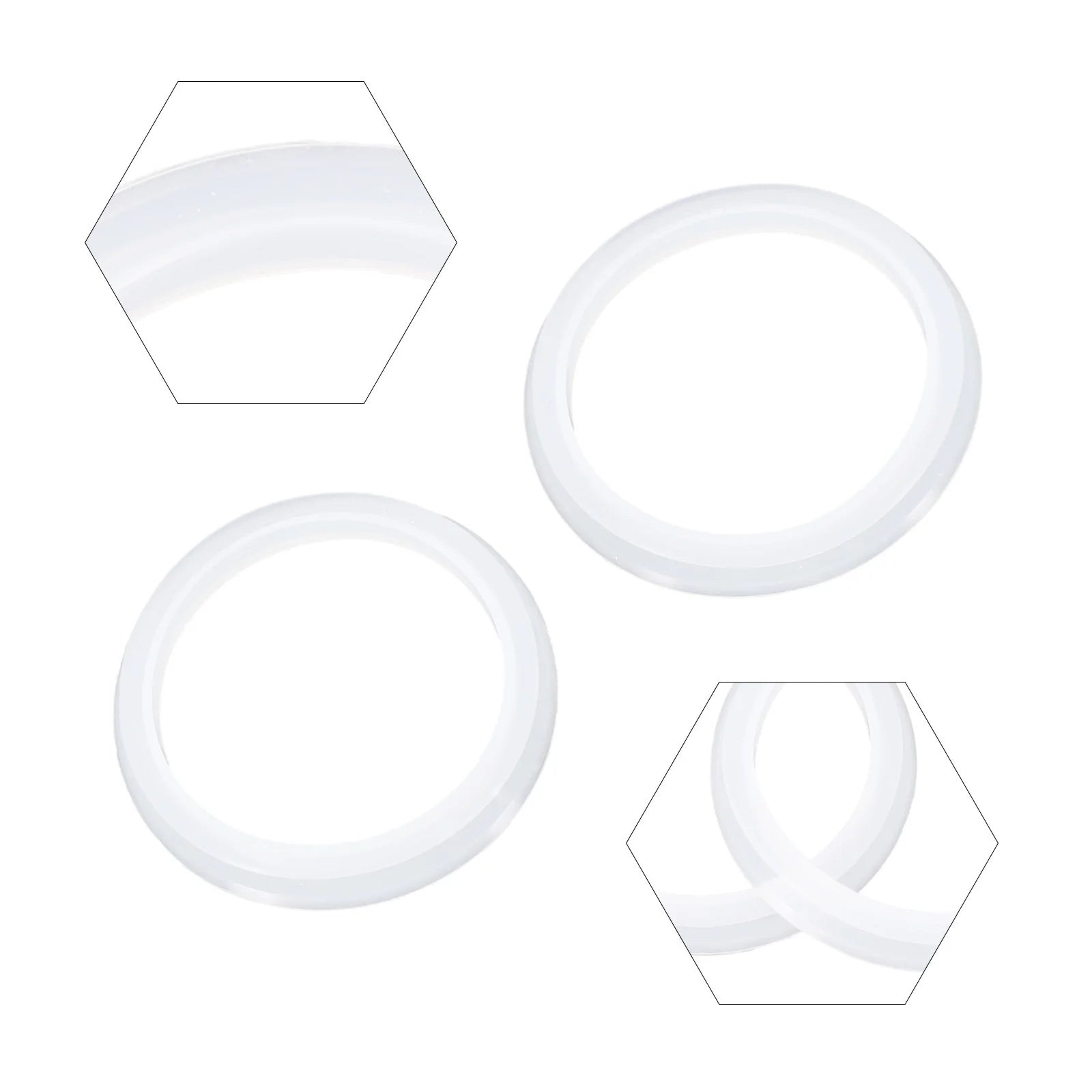 2pcs Silicone Ring Gasket Replacement Anti-leakage Seal Washer Gasket Bathtub Sink Pop-Up Cap Washer Seal Bath Accesories Oasis Select