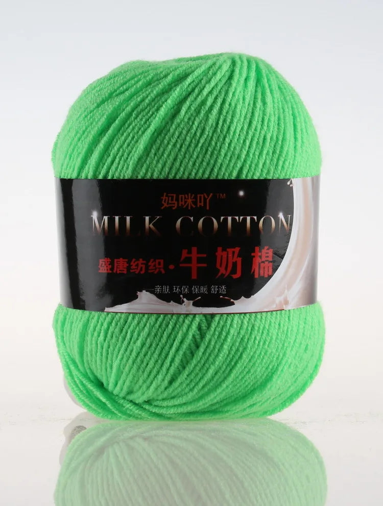 DIY Three Strands Graded Section Dyed Wool Medium Fine Cotton Thread