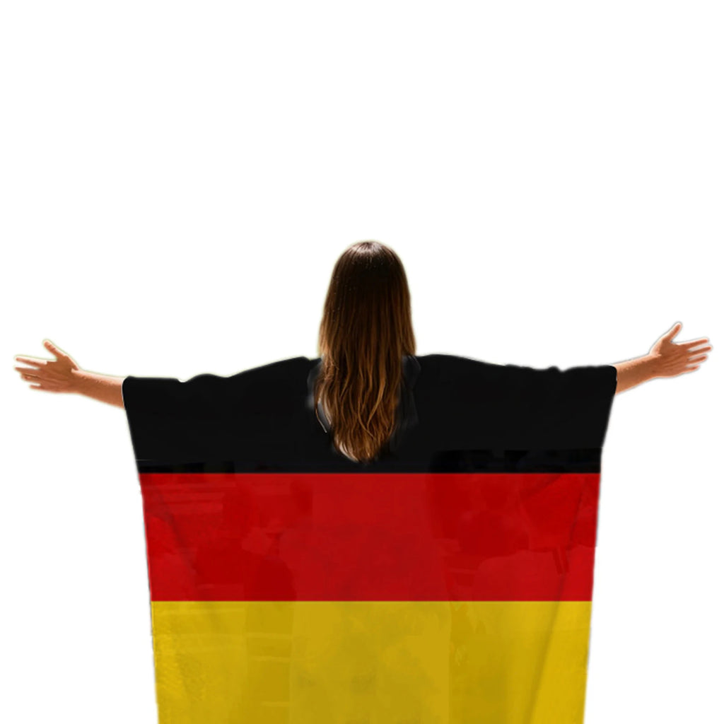 2026 World Cup Football Flag Cape | Wearable Fan Shawl
