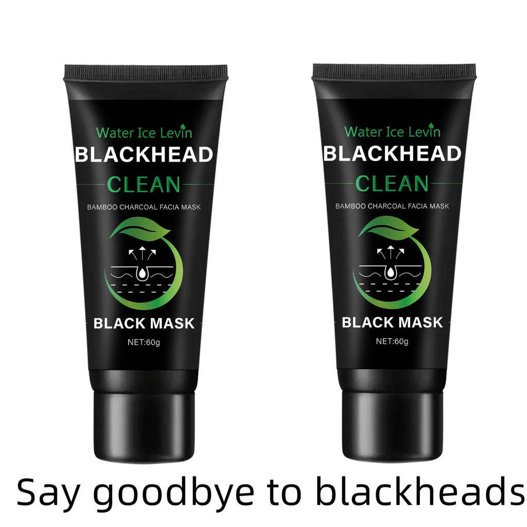 Bamboo Charcoal Fiber Mask Blackhead Removal Deep Mask Deep Cleansing Cleansing Exfoliating Mask Treatment Black Mask Oasis Select Two bottles