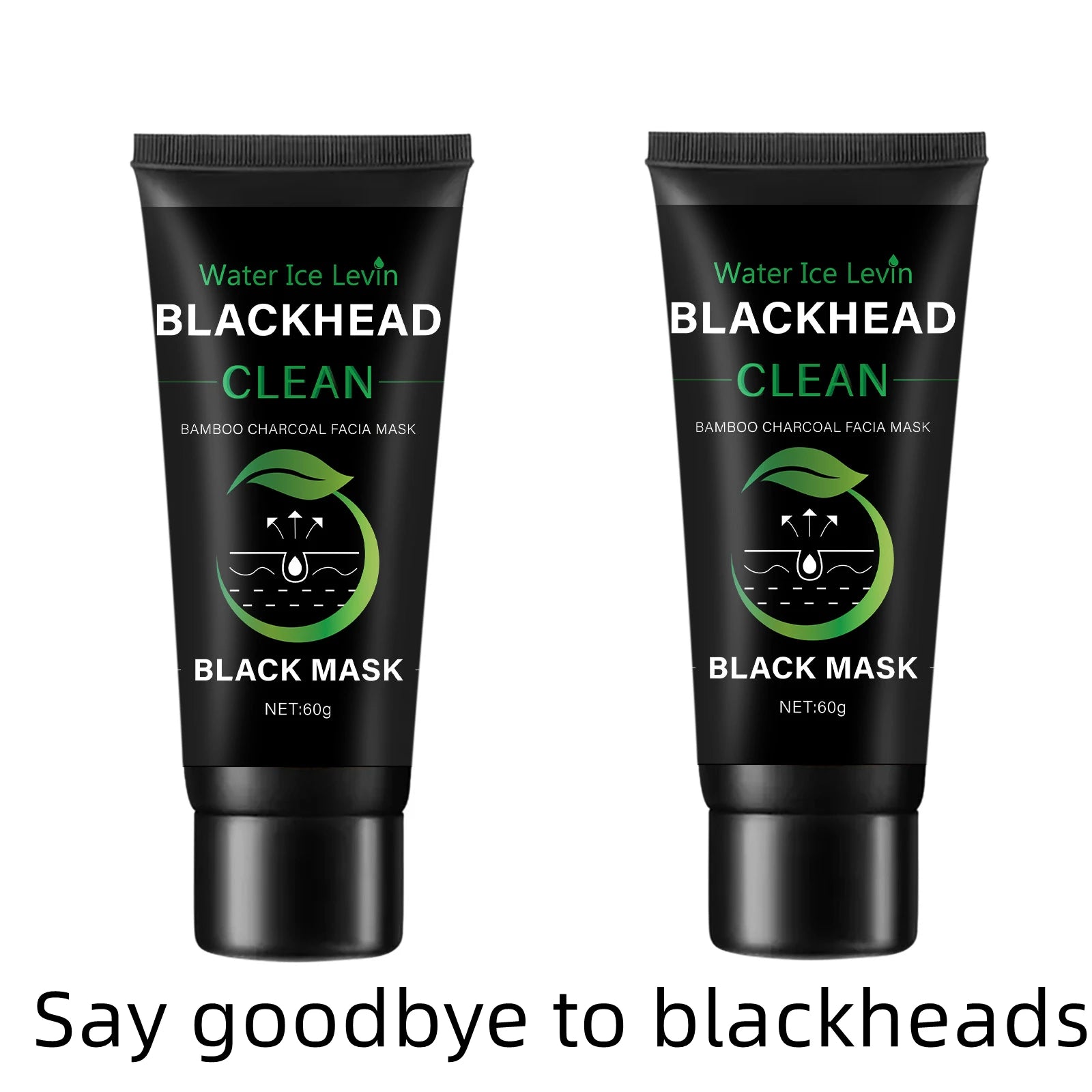 Bamboo Charcoal Fiber Mask Blackhead Removal Deep Mask Deep Cleansing Cleansing Exfoliating Mask Treatment Black Mask Oasis Select Two bottles