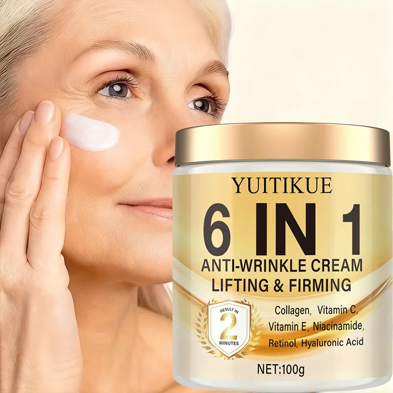 YUITIKUE 2-Min Lift Cream – Retinol, Collagen & Hyaluronic Acid