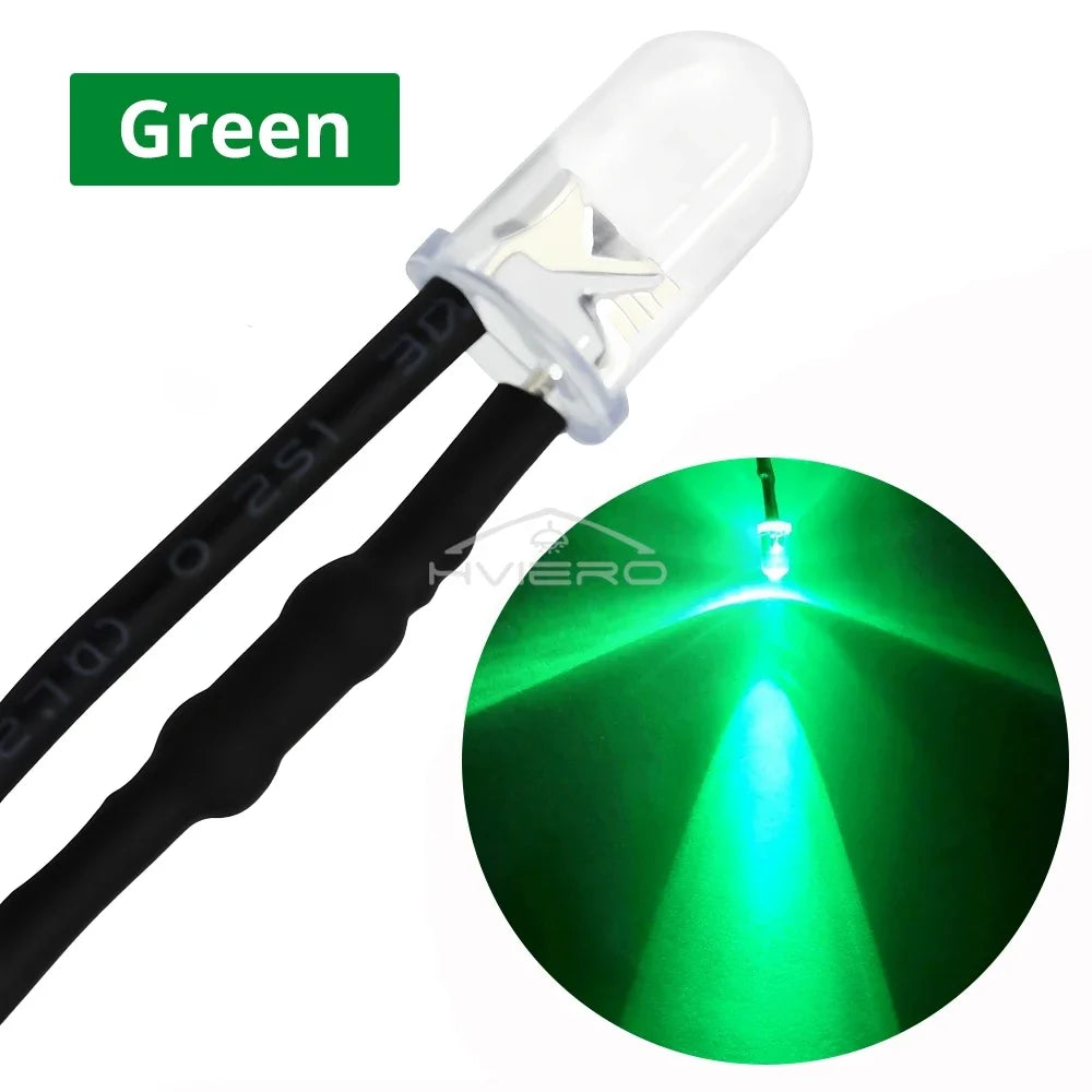 5mm DC 12V Pre-Wired LED Diodes | Atmosphere Lighting Bulbs