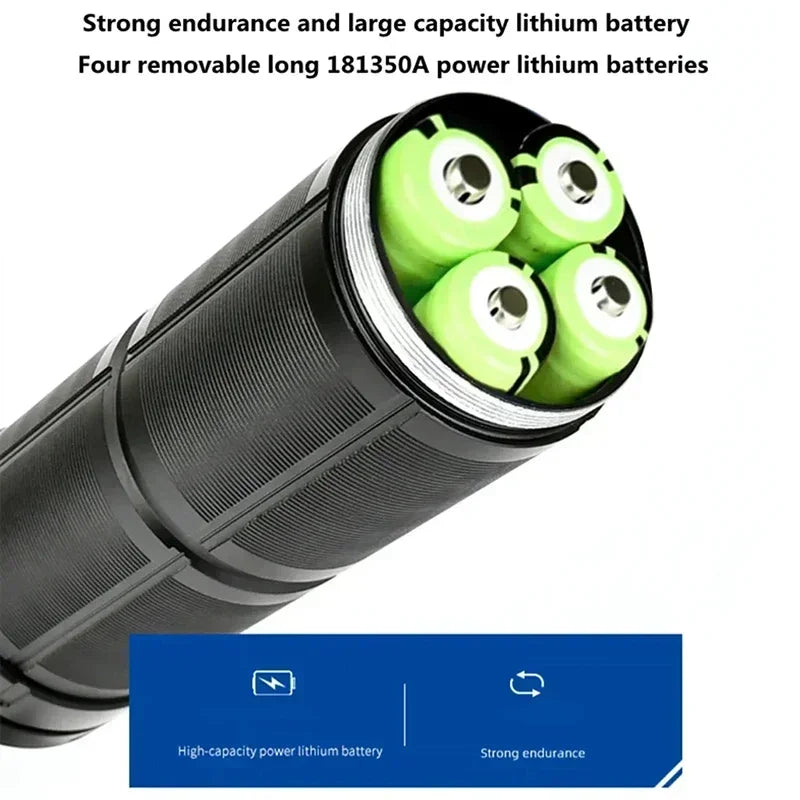 High Power Led Flashlight Super Bright Long Range Torch Rechargeable Ultra Powerful Outdoor Tactical Hand Lamp Camping Lantern Oasis Select