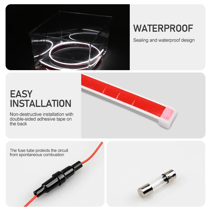 Flexible LED Car Hood Light Strip – Scan DRL 12V | All Sizes