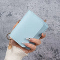 Korean Trifold Women's Wallet – PU Leather Zipper Coin Purse