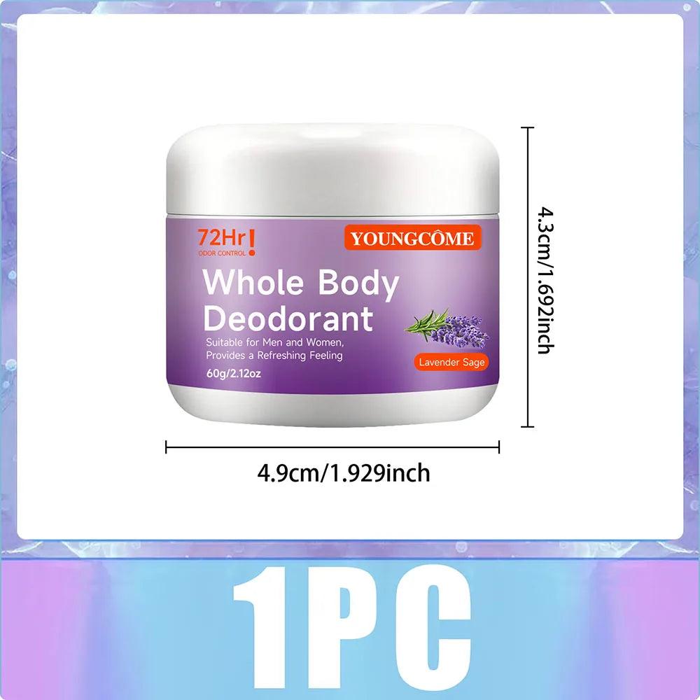 YOUNGCOME Natural Whole Body Deodorant Stick – Peach, 60g Natural Deodorant Stick Oasis Select 60g-1pc
