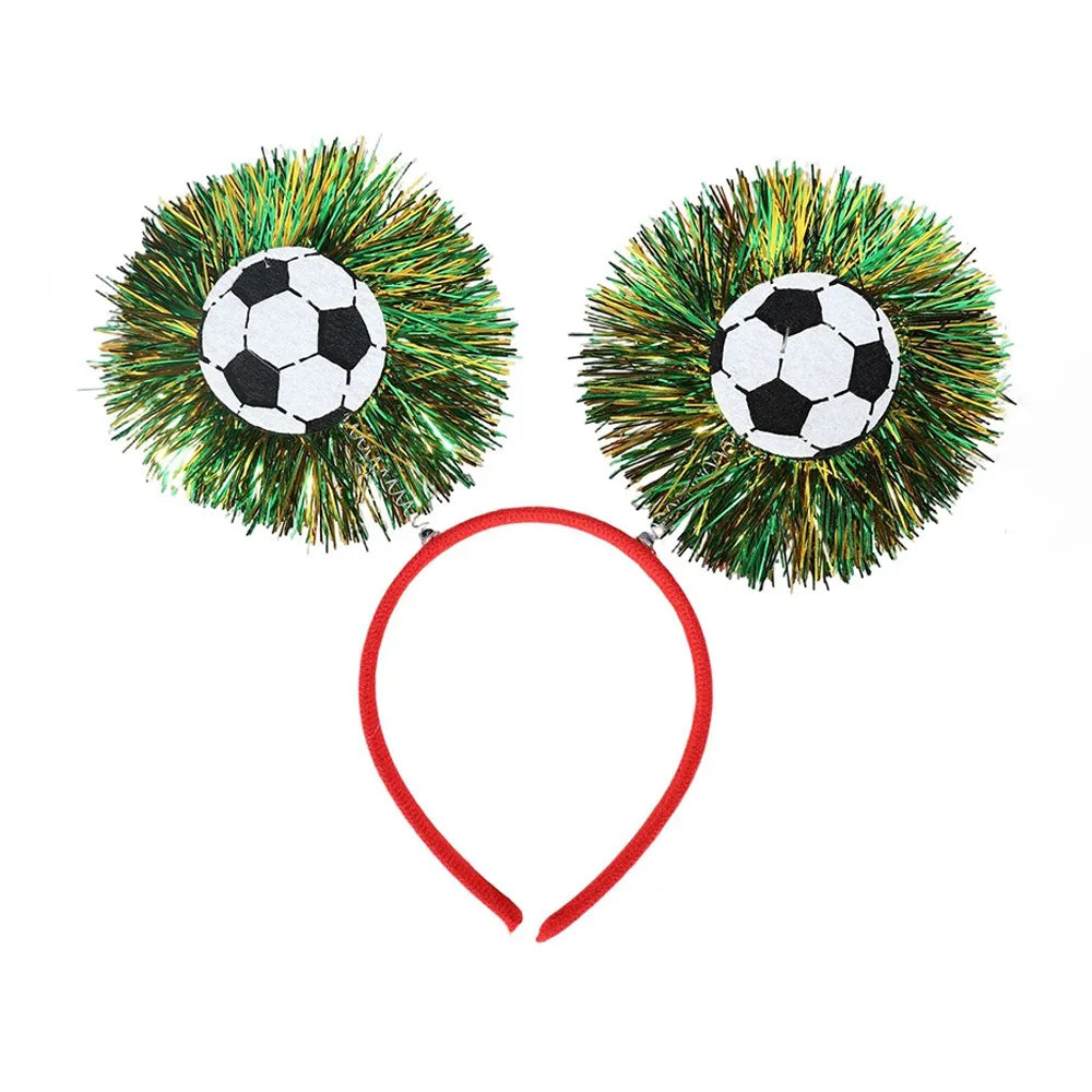 Soccer Fan Glasses & Hair Hoop Photo Booth Prop | Party Dress-Up