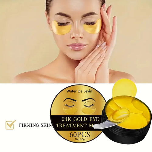 24K Gold Collagen Eye Mask Anti Dark Circles Eyes Bags Moisturizing Anti-Wrinkles Eye Patches Eyes Skin Care Products Oasis Select