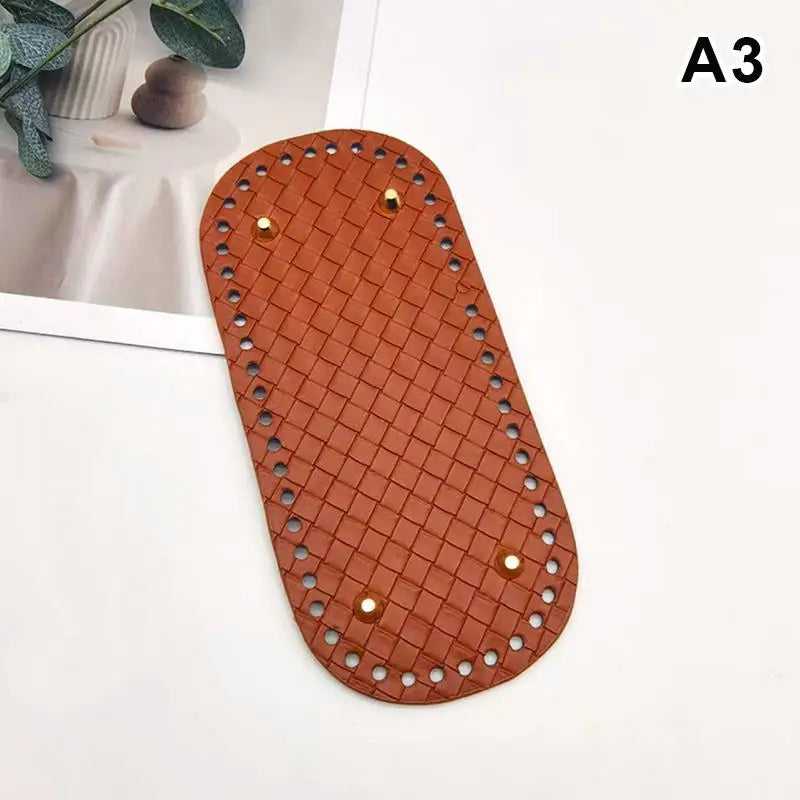 PU Leather Bag Base 22x10cm | DIY Crochet Purse Bottom DIY Bag Base Oasis Select A3