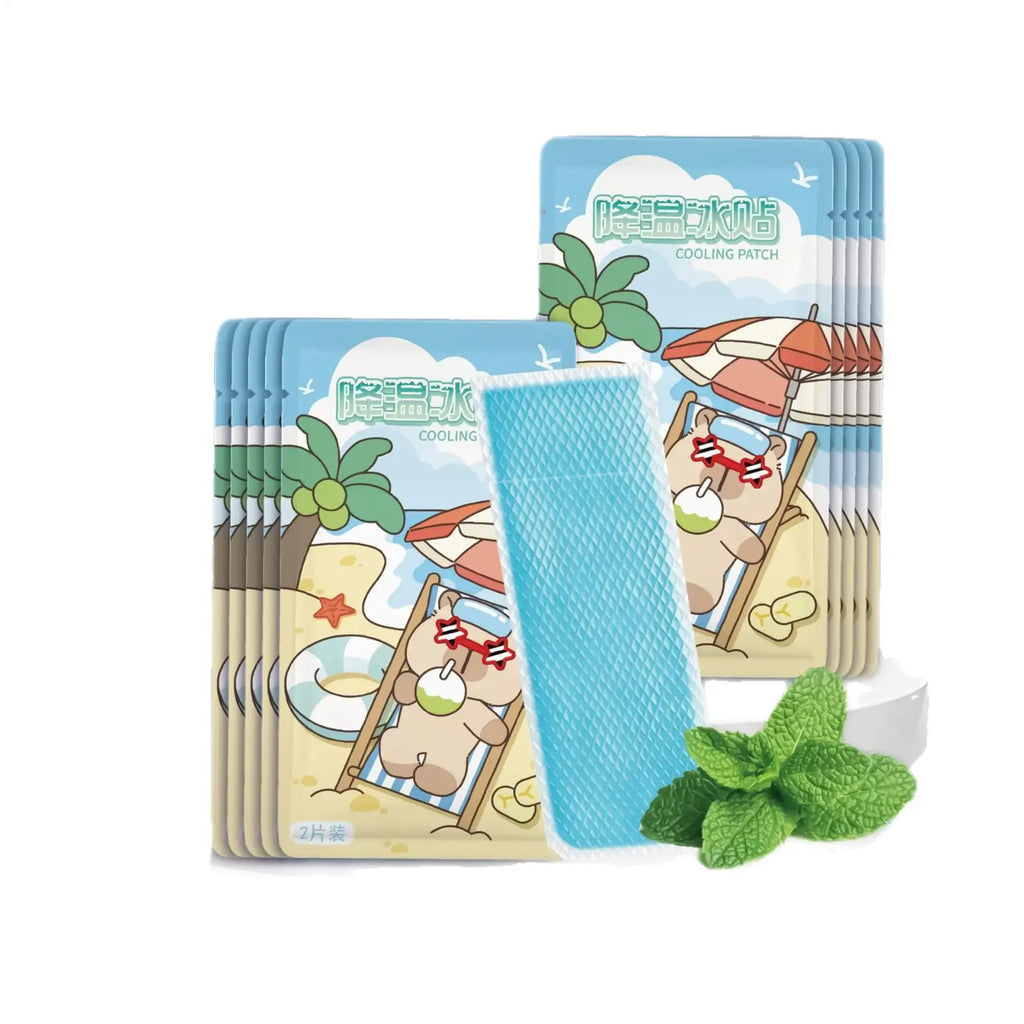 2Pcs Summer Cooling Patches for Hot Reducer Stickers Instant Relief Cooling Patch for Sports Travel Camping Hiking Walking Oasis Select
