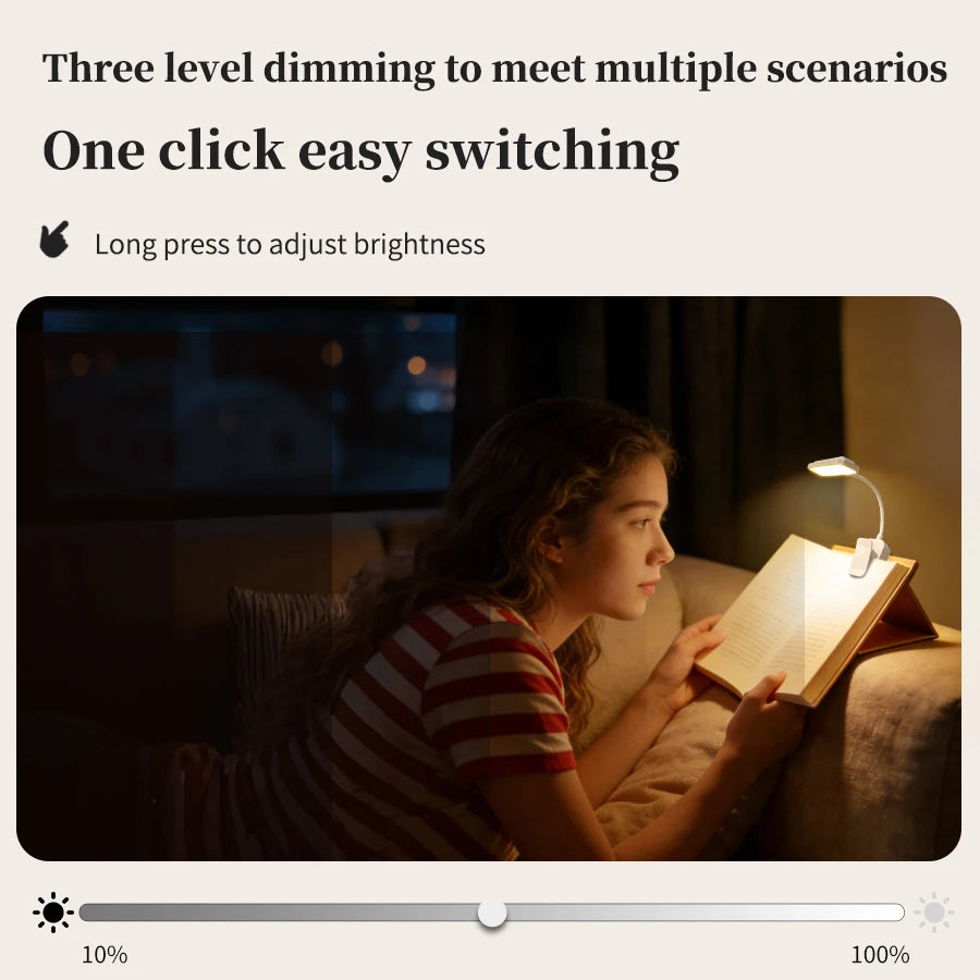 GGBEE LED Clip-On Desk Lamp – Rechargeable, 3 Color Modes Clip-On Desk Lamp Oasis Select