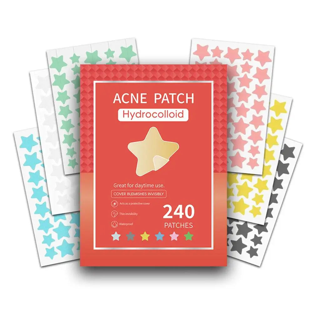 1pack Colorful Star Pimple Patch Acne Colorful Invisible Acne Removal Skin Care Stickers Concealer Face Spot Beauty Makeup Tools Oasis Select