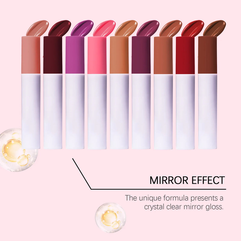 Mirror Gloss Lip Oil Instant Mirror Shine Plump Lip Contour Hydrate Moisturize Repair Dry Cracked Fade Lines Natural Lip Plumper Oasis Select