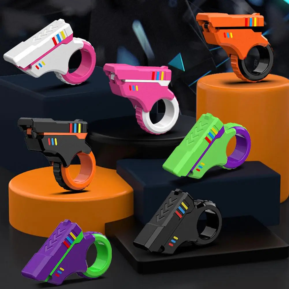 Rotary Finger Sliders Fidget Toy Office Pressure Relief Slider Ratchet Finger Fidget 3D Printed Fidegt ToysFingertip Textured Oasis Select